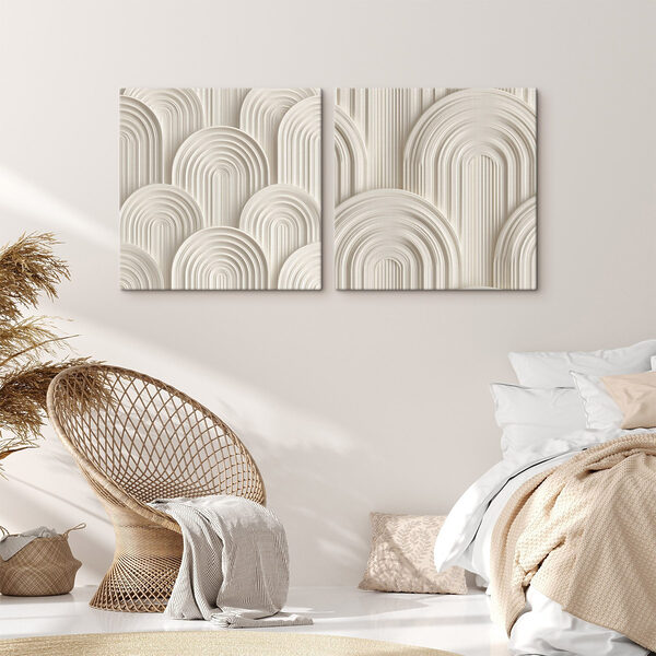 Soft curves in neutral tones