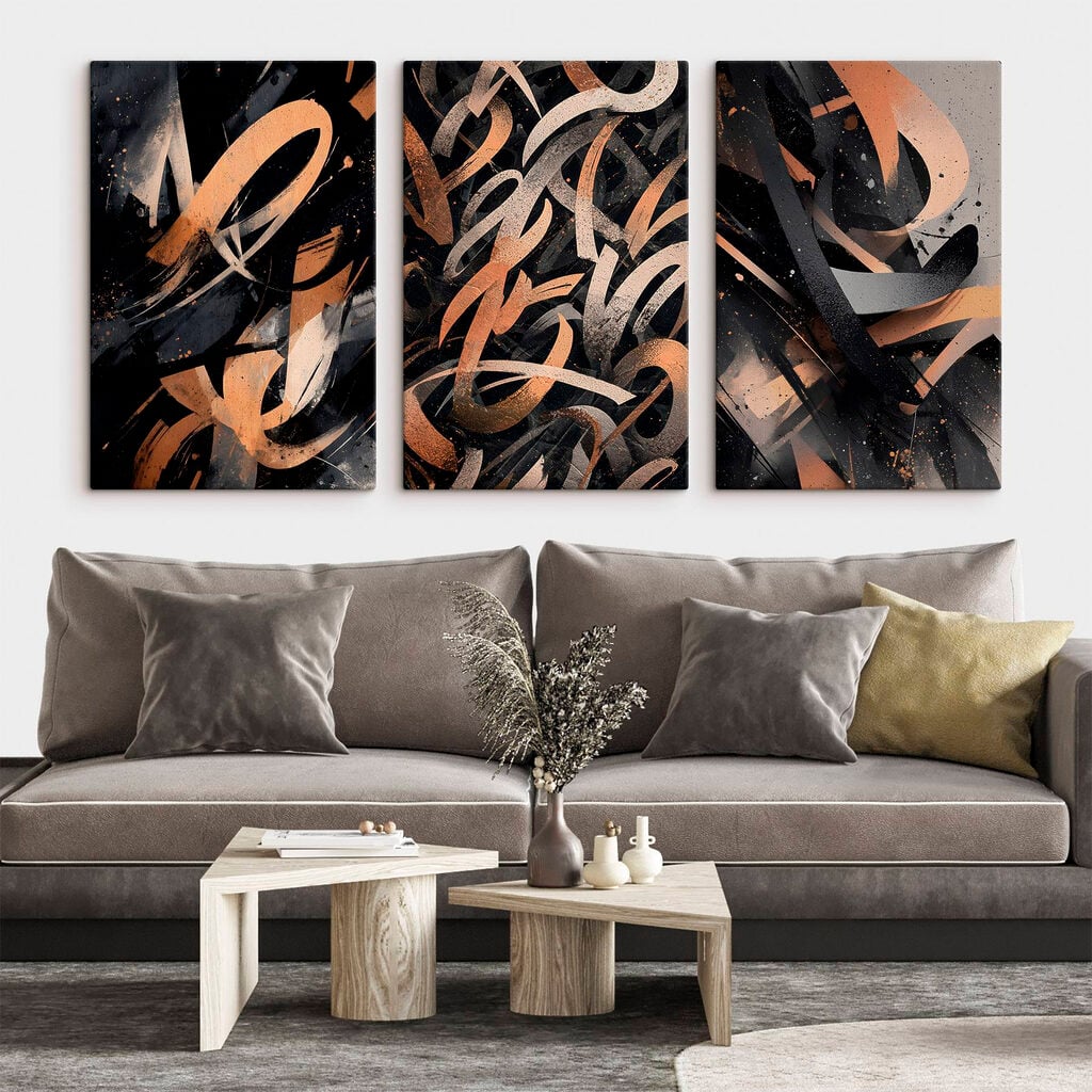 Group of art pieces