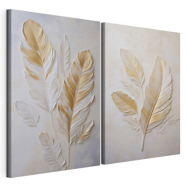 Elegant leaves in soft tones