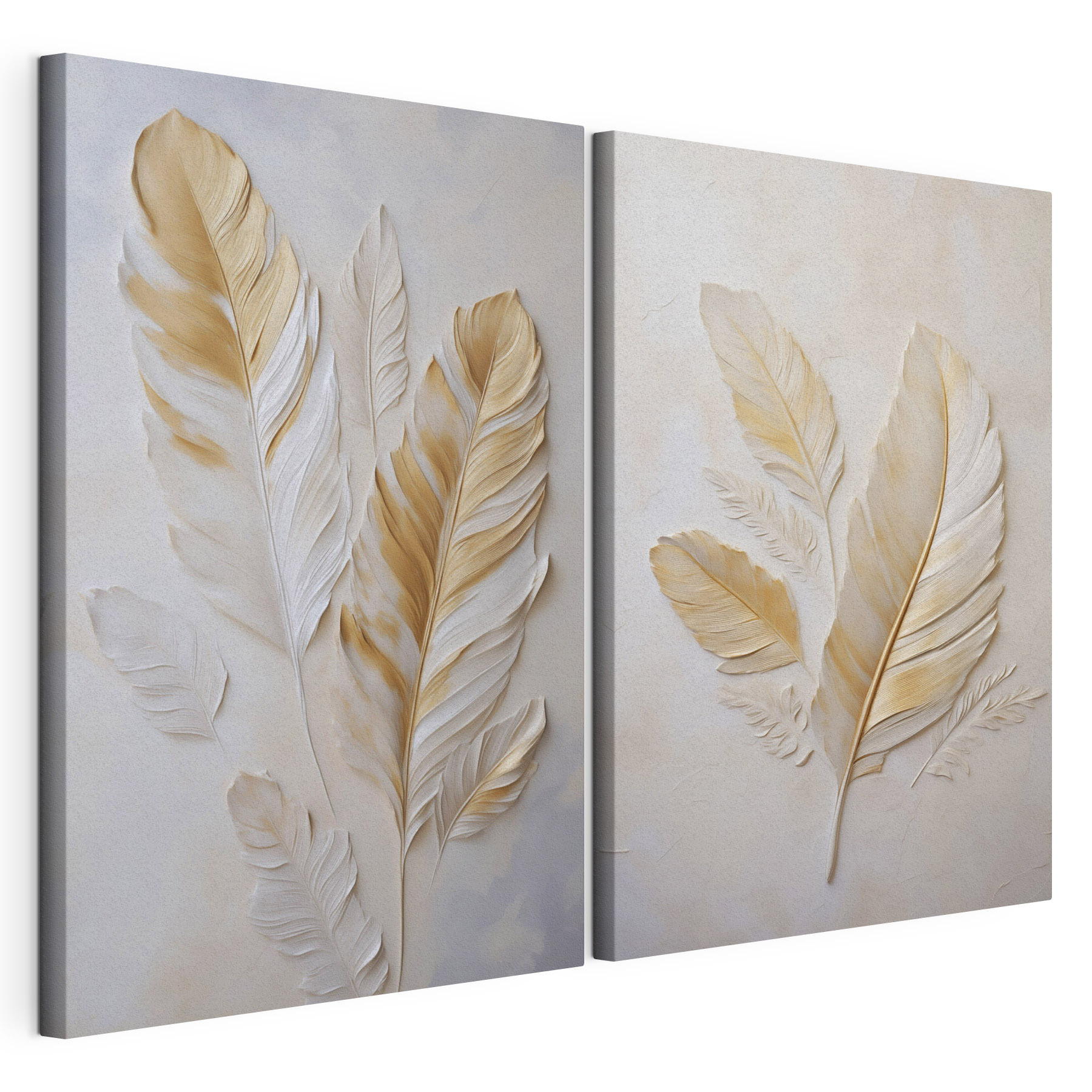 Elegant leaves in soft tones
