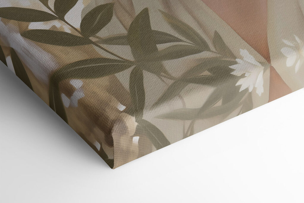 Painting of a woman with flowers