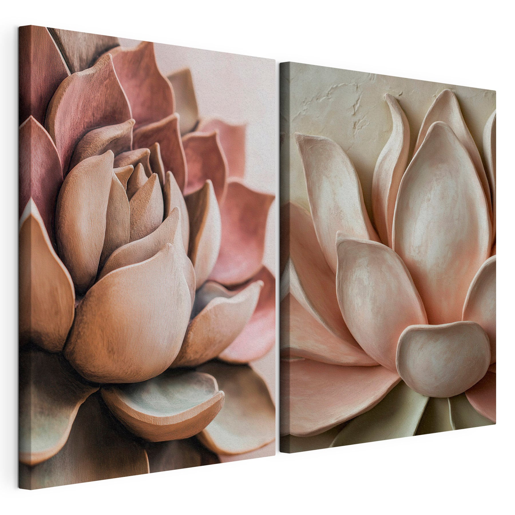 Soft petals in muted earth tones