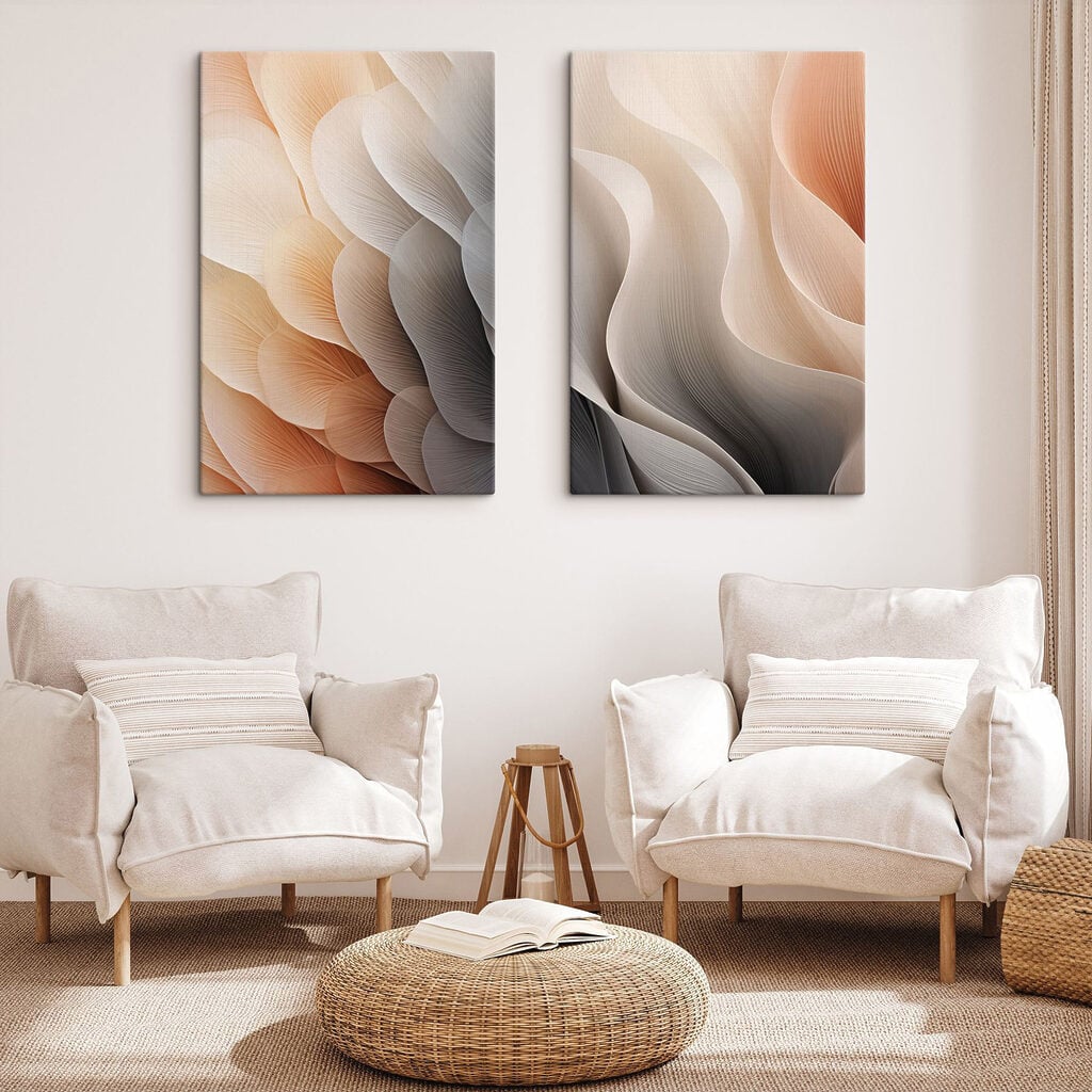 Flowing patterns in soft colors