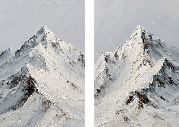Mountain with snow on it