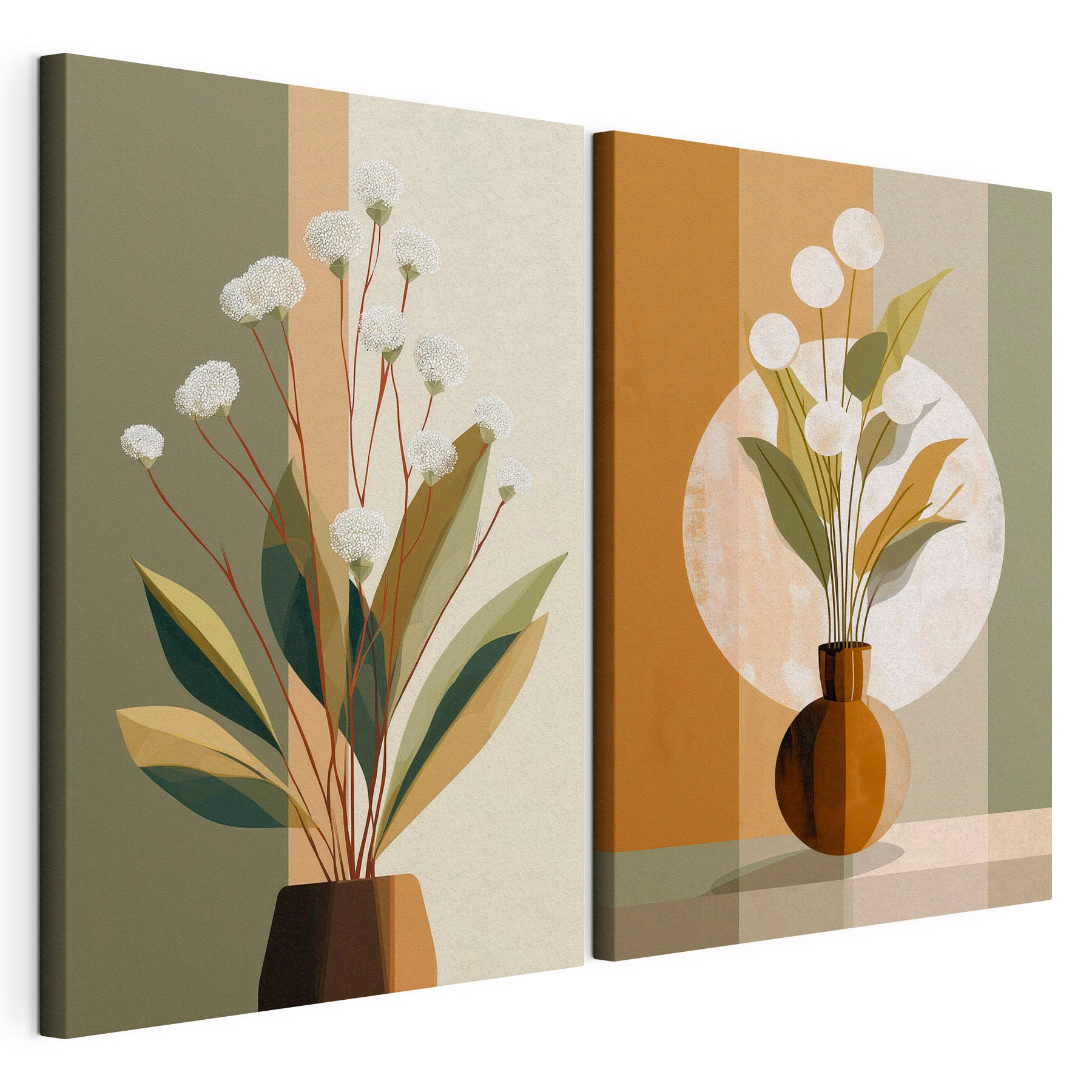 Painting of flowers in a vase