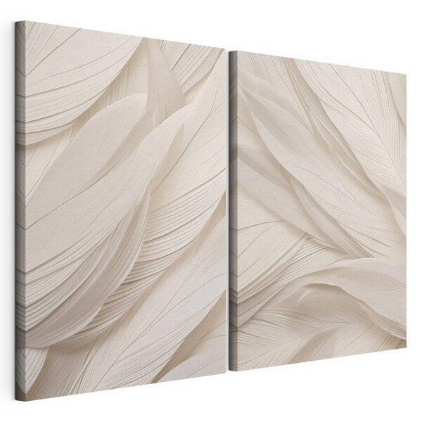 Lámina modular sobre lienzo Suaves olas de delicada elegancia