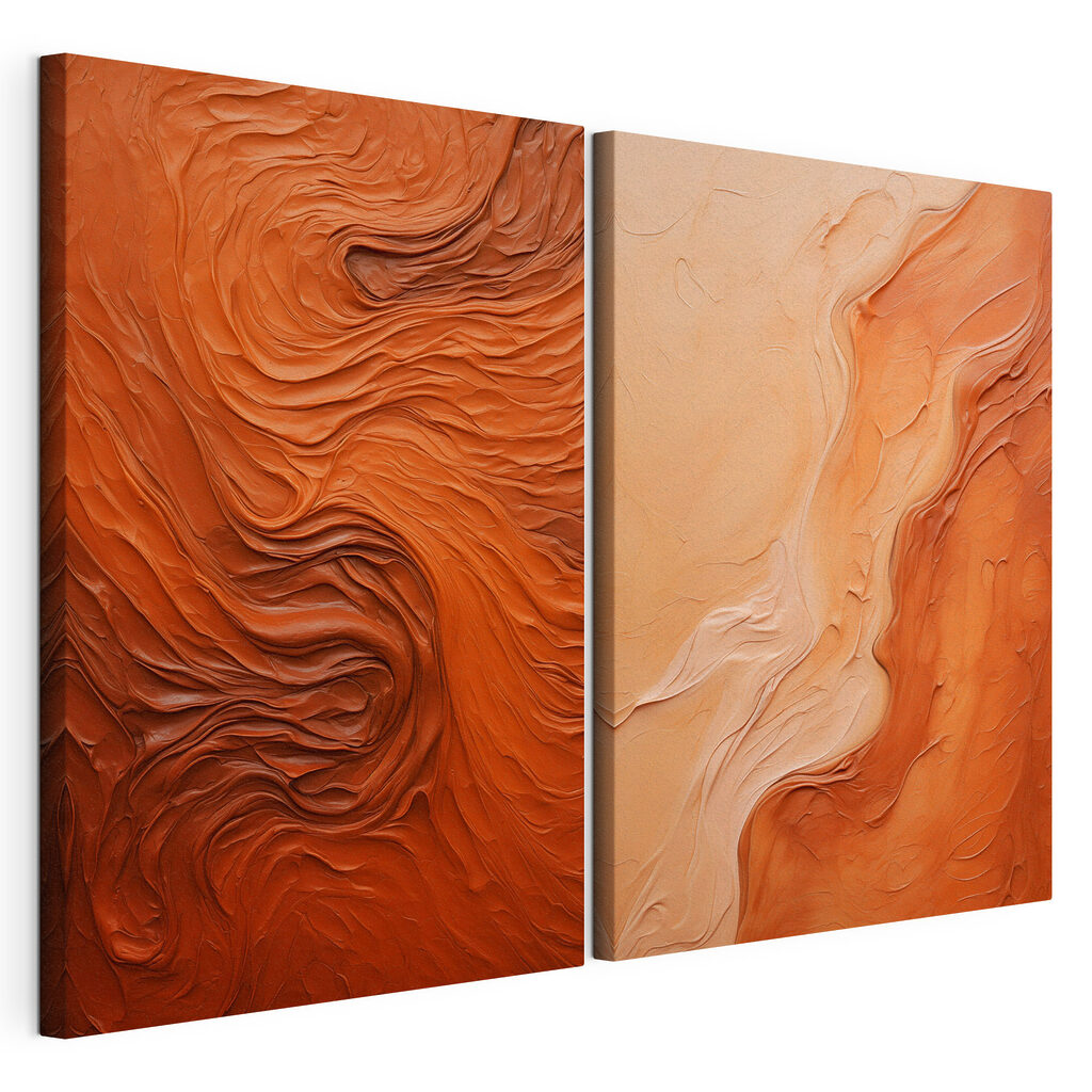 Flowing textures in warm tones