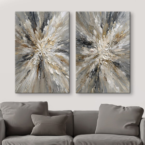 Dynamic burst of earthy tones