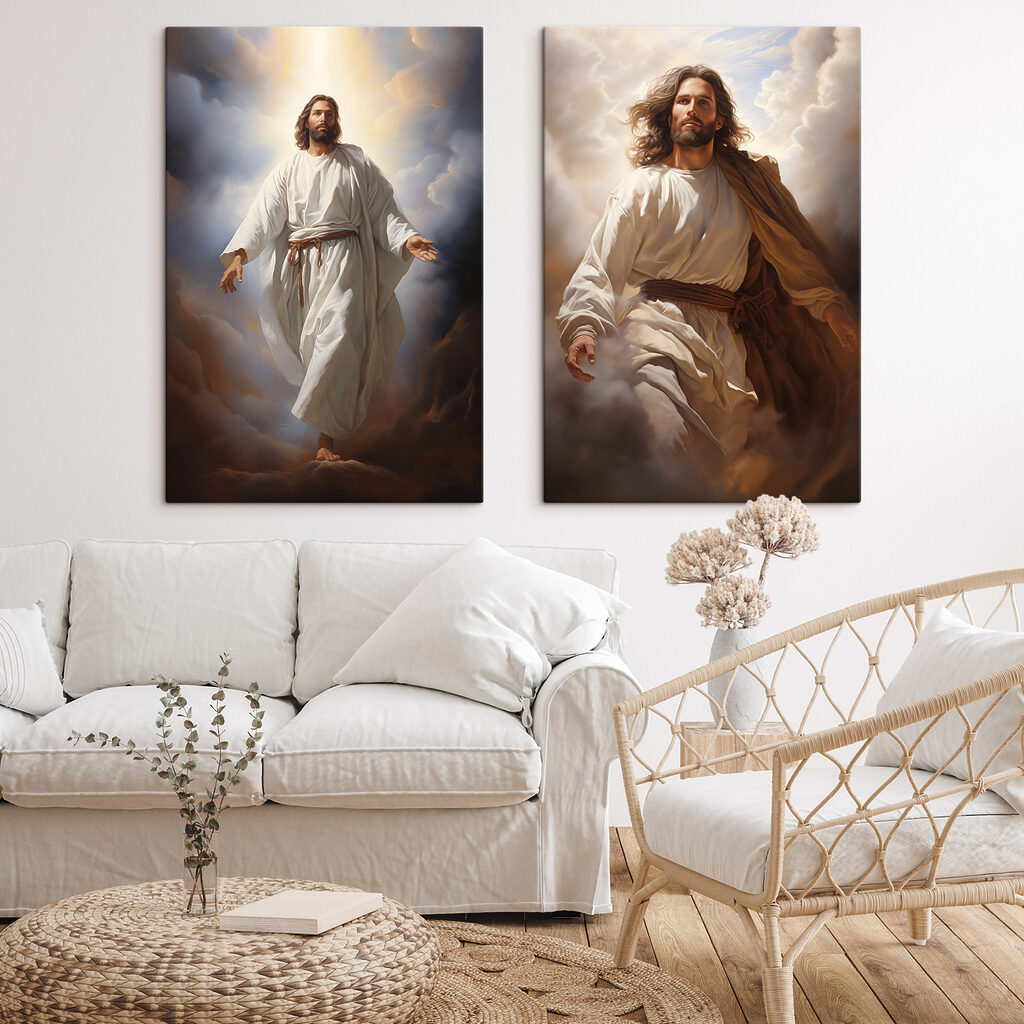 Painting of a man in white robe