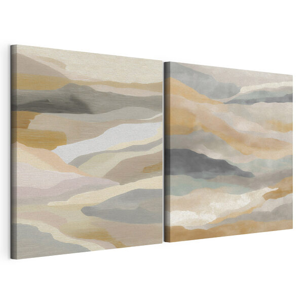 Lámina modular sobre lienzo Lámina modular sobre lienzo Suaves tonos del paisaje natural (SKU: m30650)