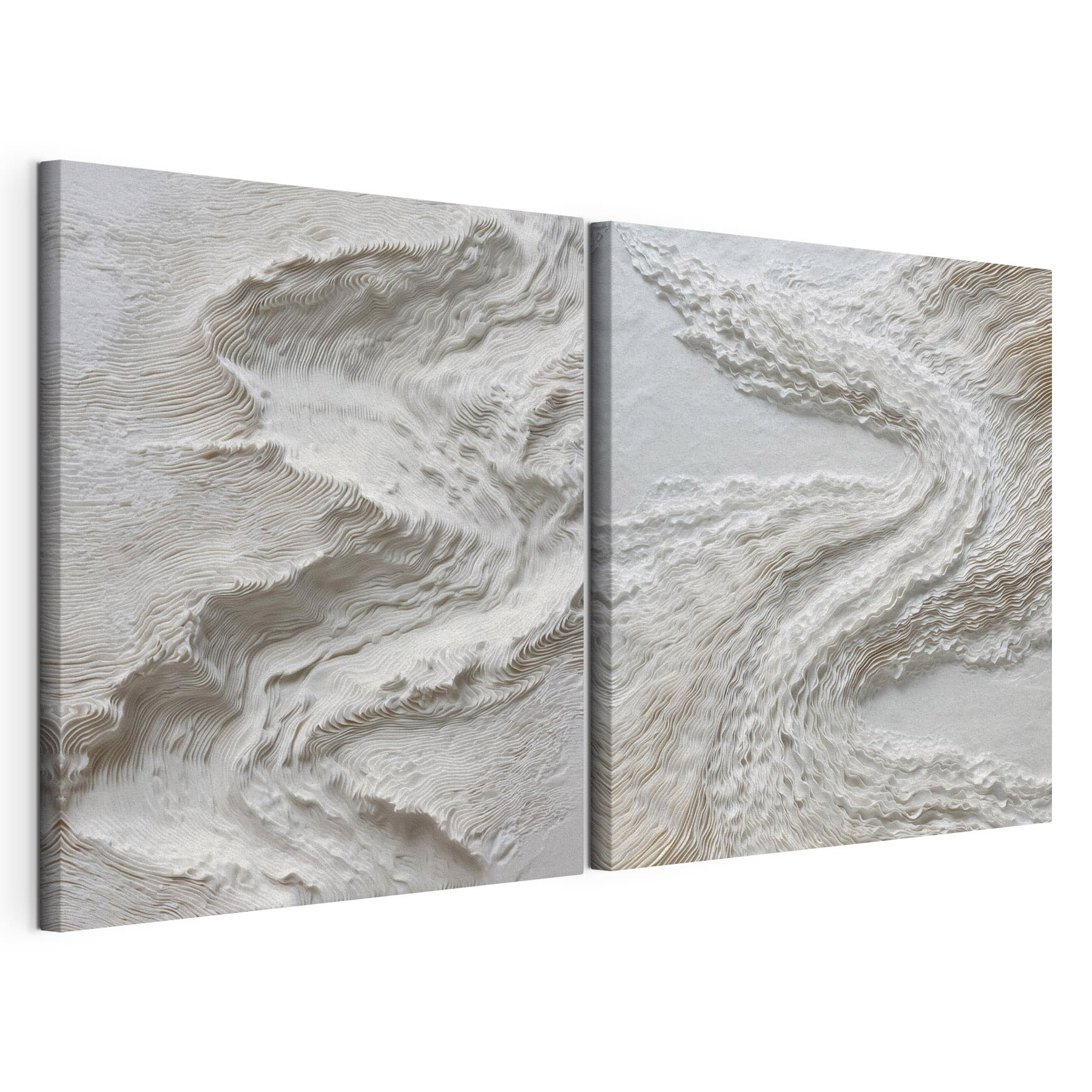 White and grey surface with wavy lines