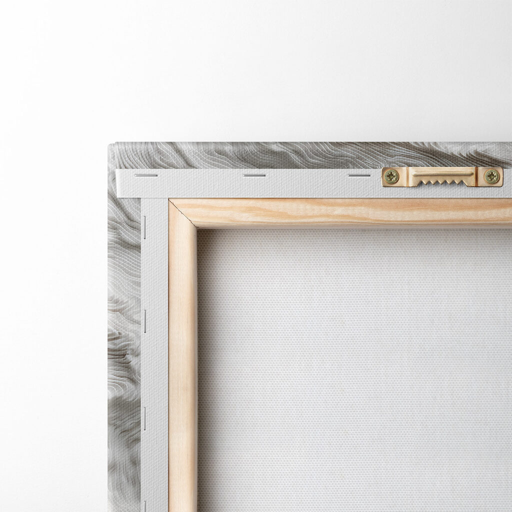 White and grey surface with wavy lines
