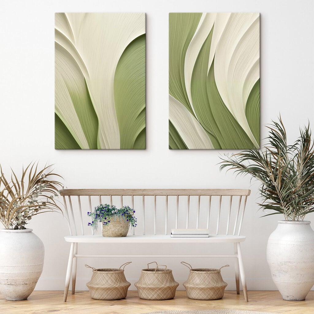 Flowing lines in soft colors