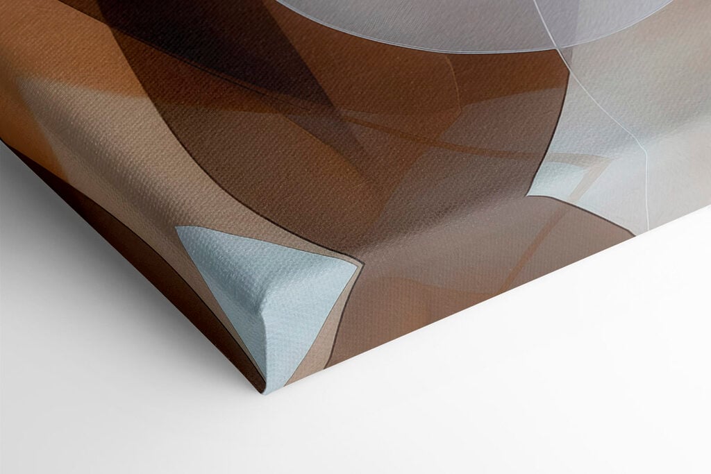 Fluid shapes in earthy tones
