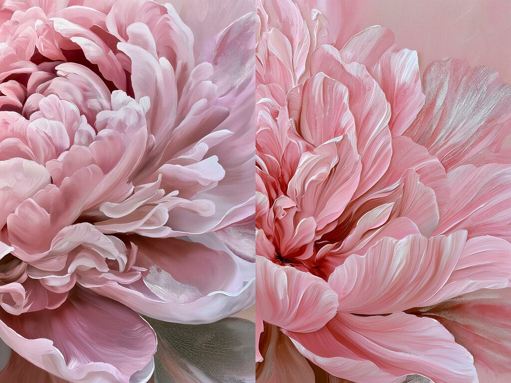 Soft petals in delicate pink hues