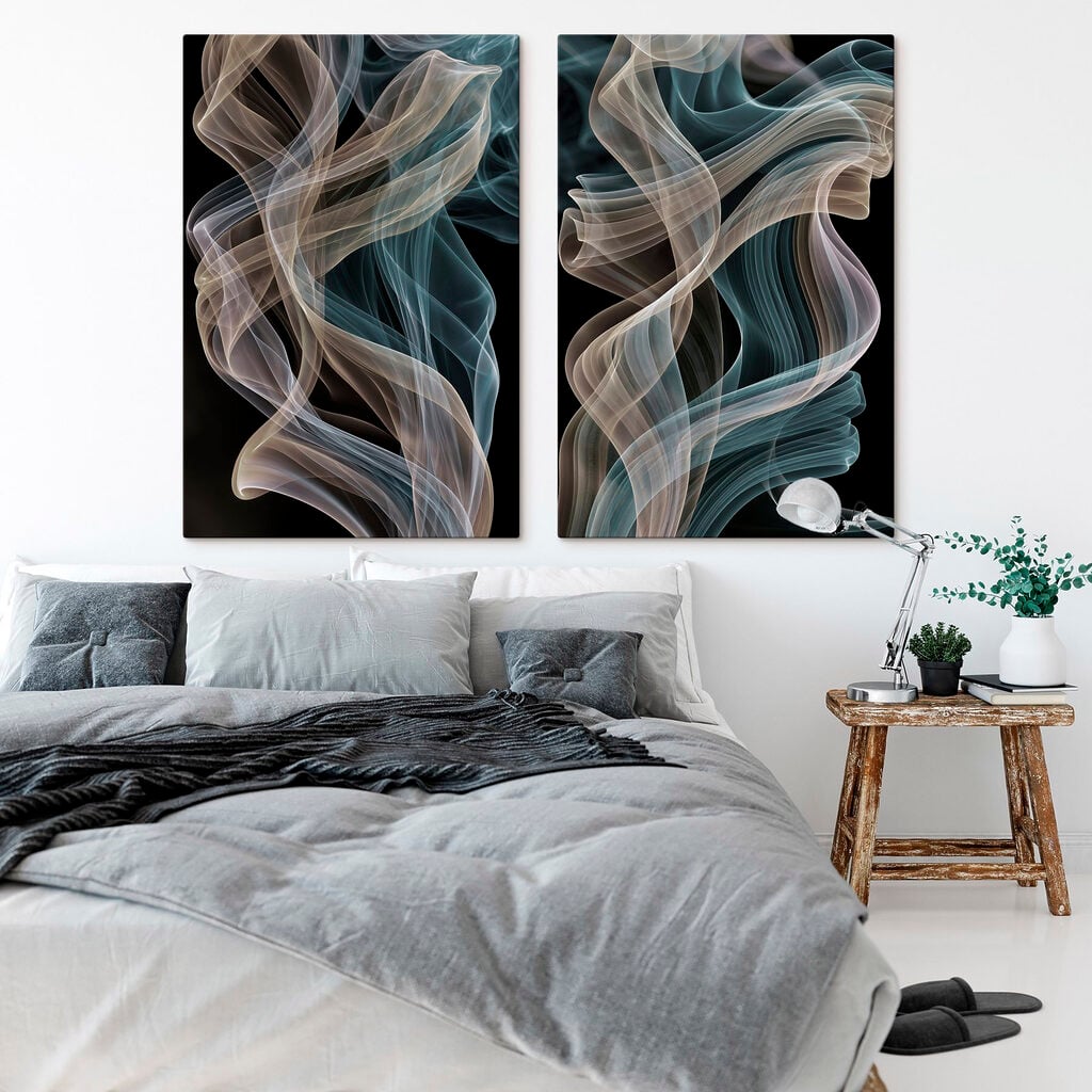 Graceful swirls of floating colors