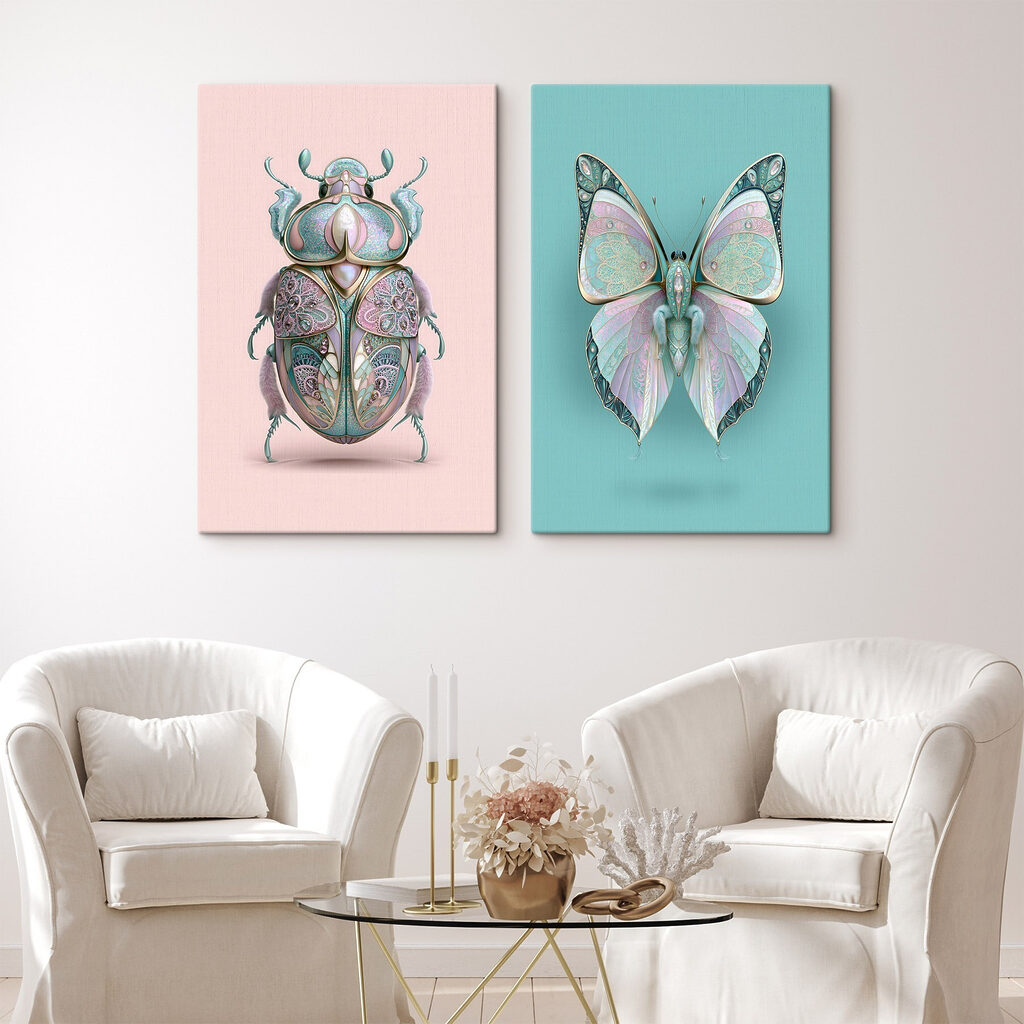 Colorful Insects with Artistic Flair