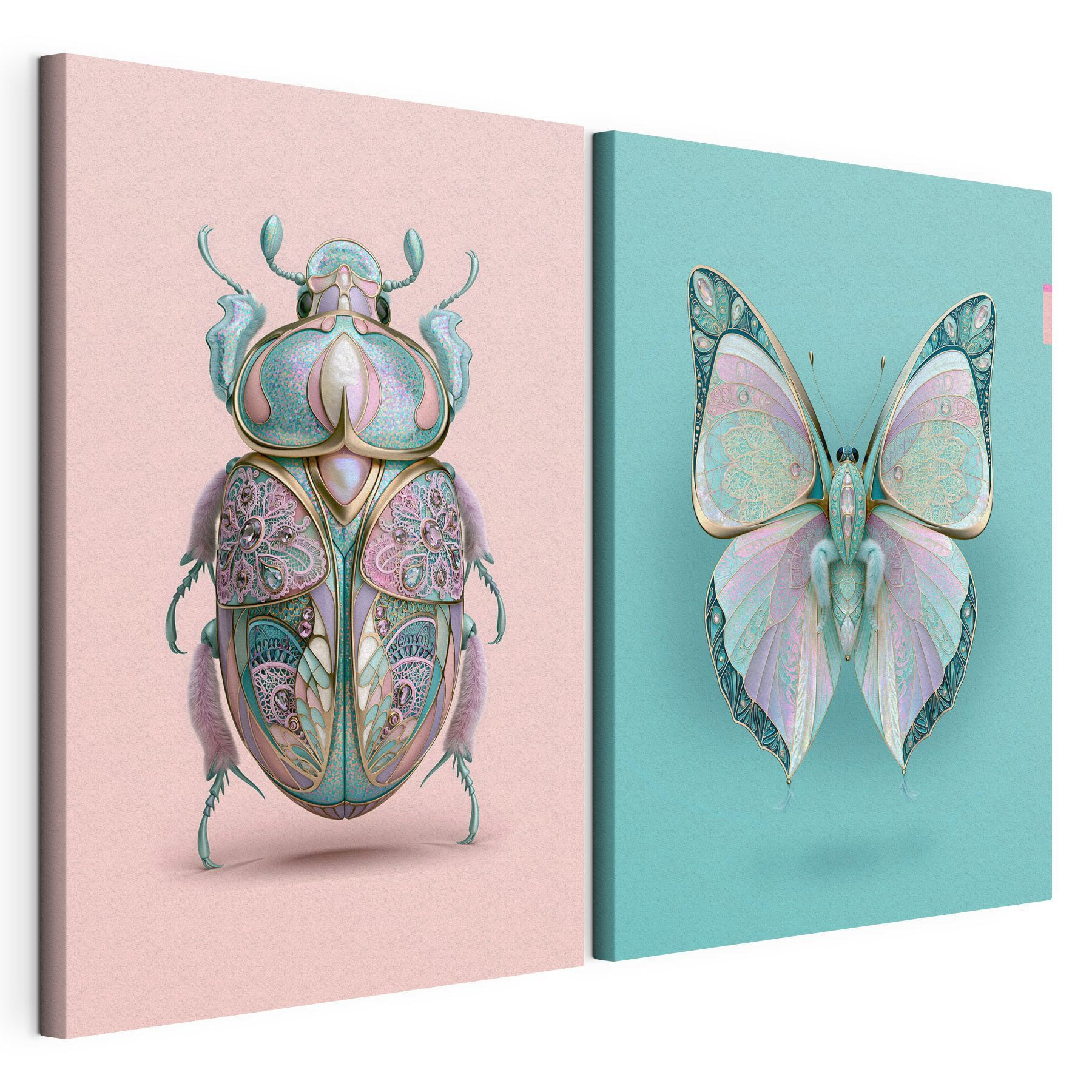 Colorful Insects with Artistic Flair