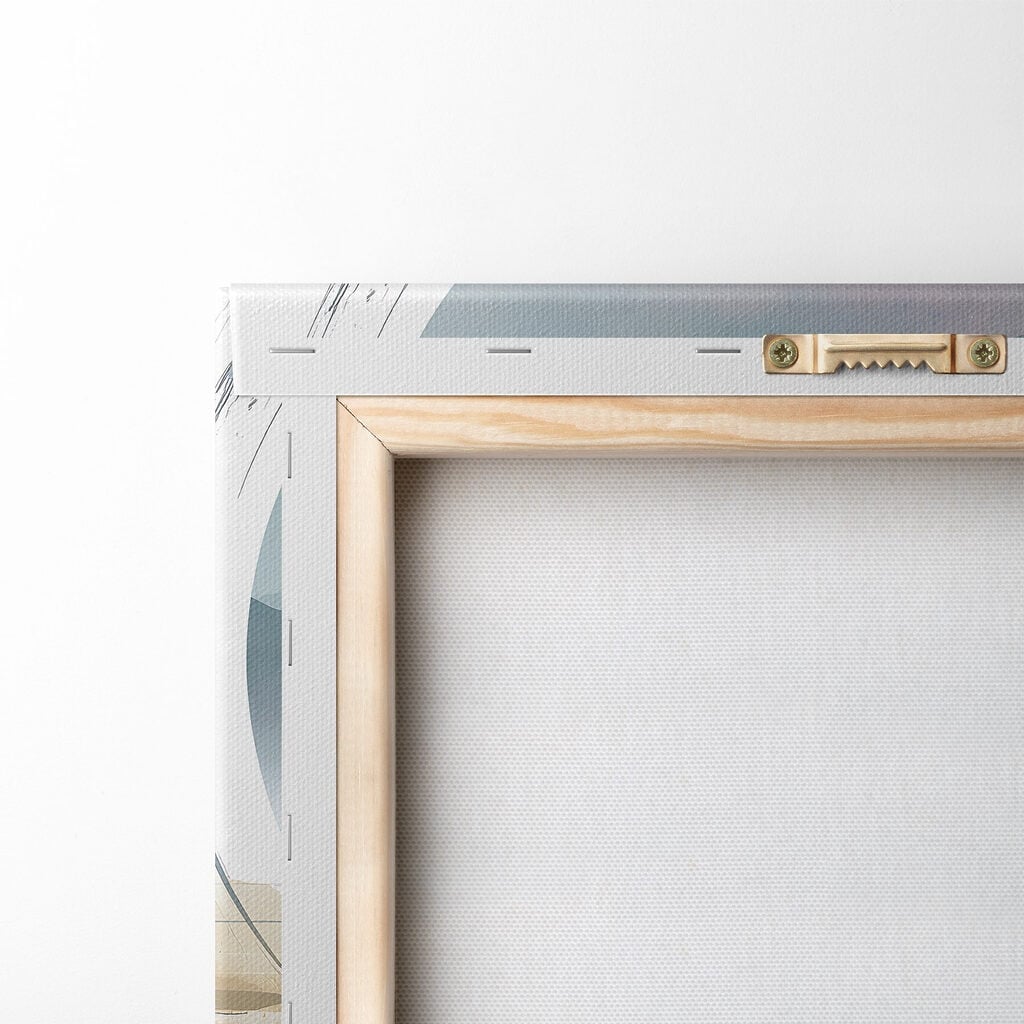 Painting of a man standing in water and a tree
