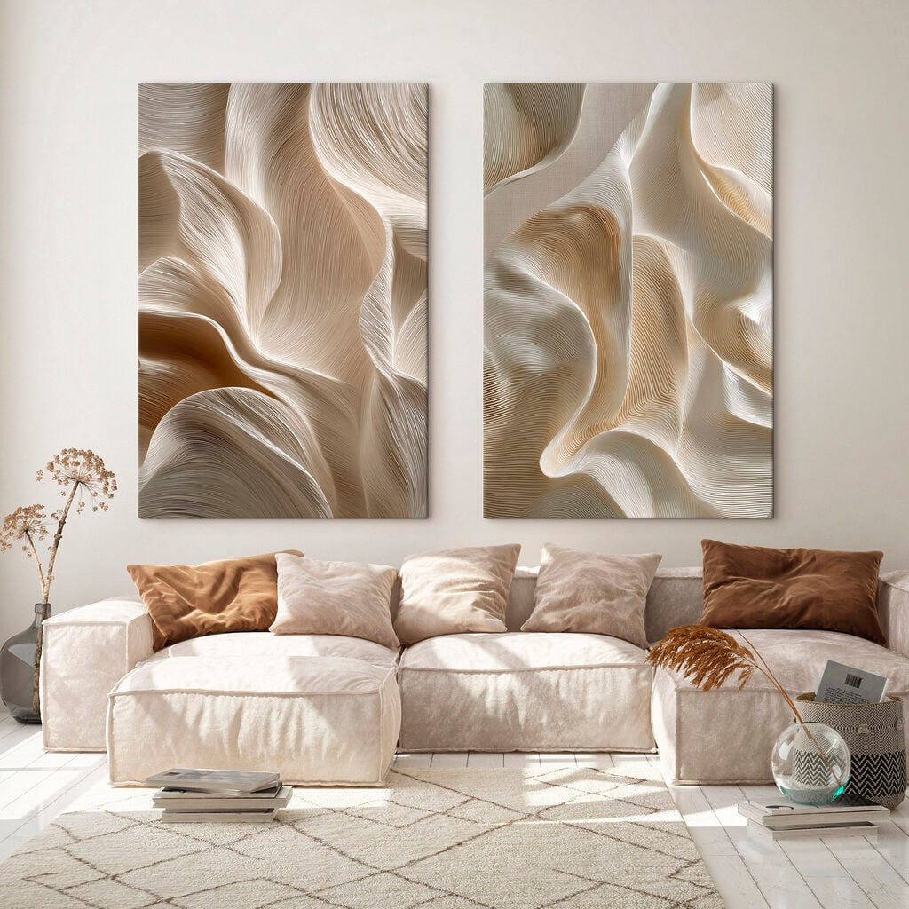 Flowing patterns in soft hues