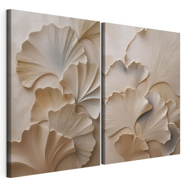 Lámina modular sobre lienzo Lámina modular sobre lienzo Elegancia natural en un diseño fluido (SKU: m30751)
