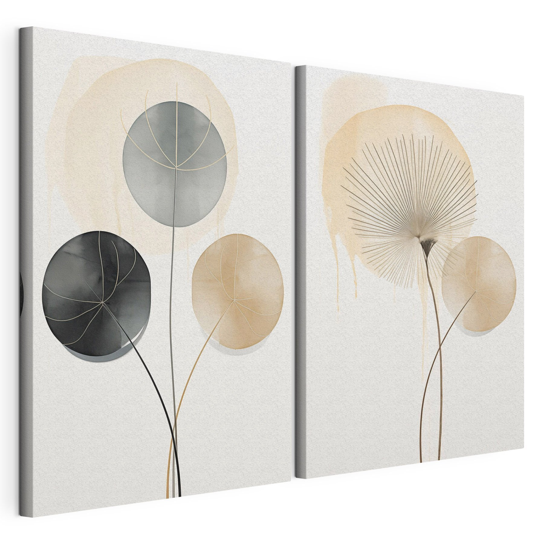 Soft shapes in muted colors