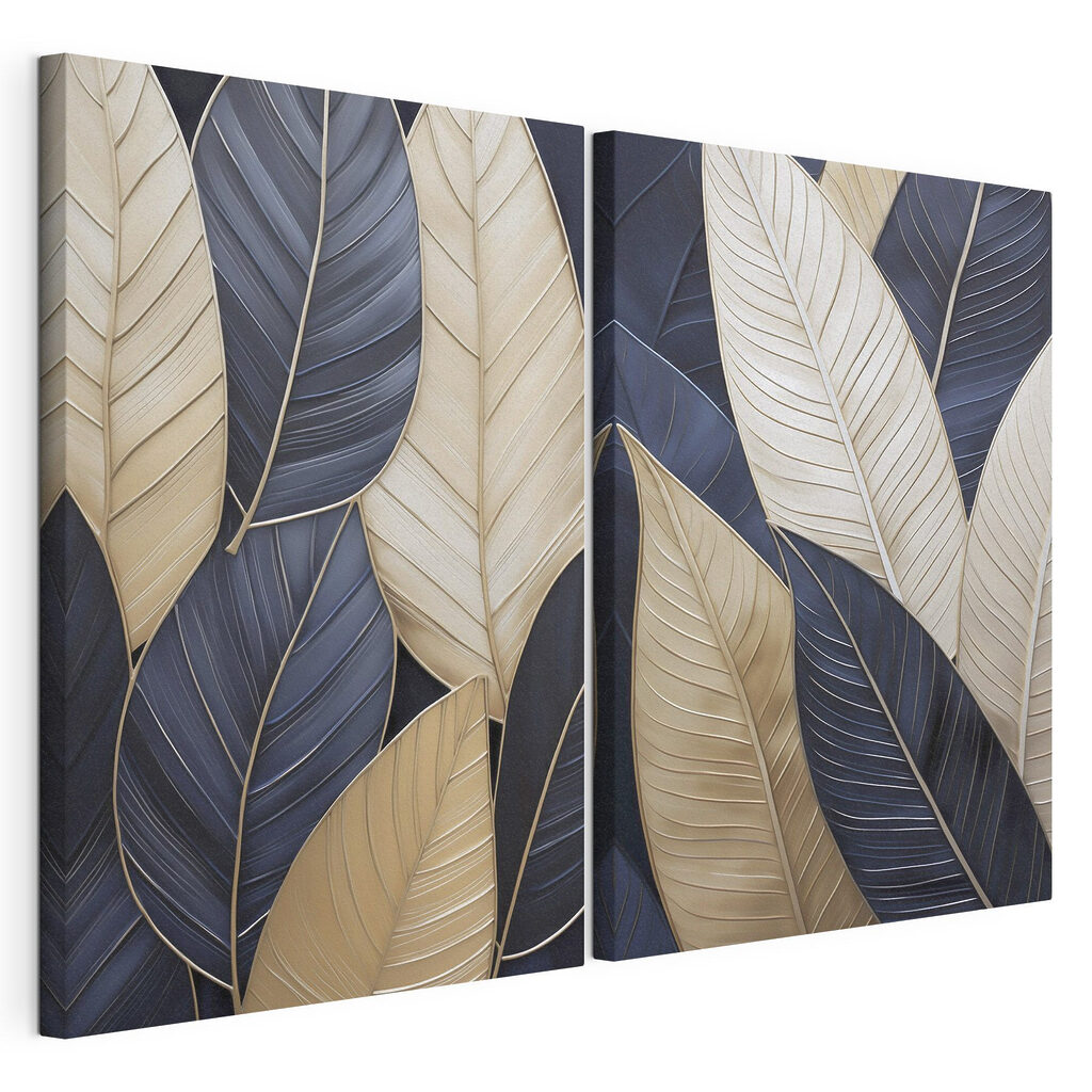Elegant leaves in subtle tones