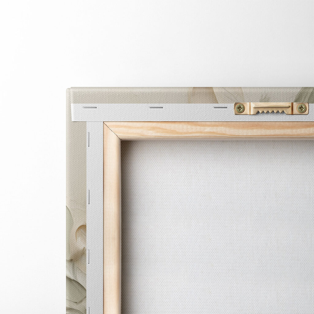 Elegant leaf composition in soft hues