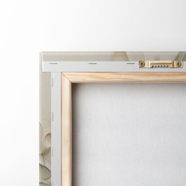 Elegant leaf composition in soft hues