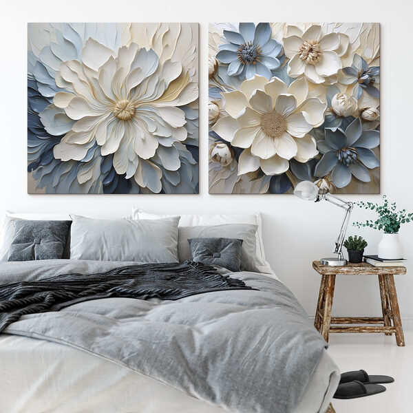 Delicate blooms in soft hues