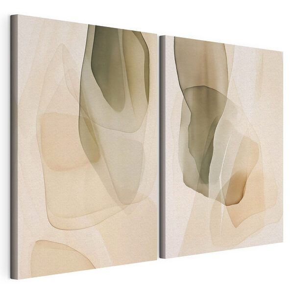 Lámina modular sobre lienzo Lámina modular sobre lienzo Delicadas capas de colores suaves (SKU: m30835)