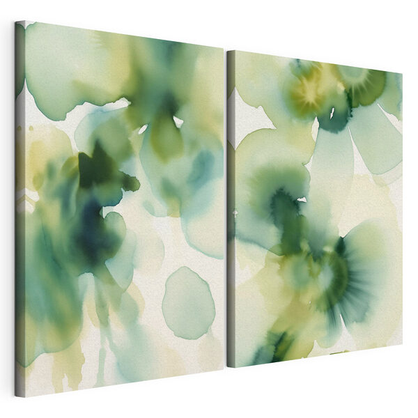Lámina modular sobre lienzo Lámina modular sobre lienzo Flores etéreas en tonos relajantes (SKU: m30836)