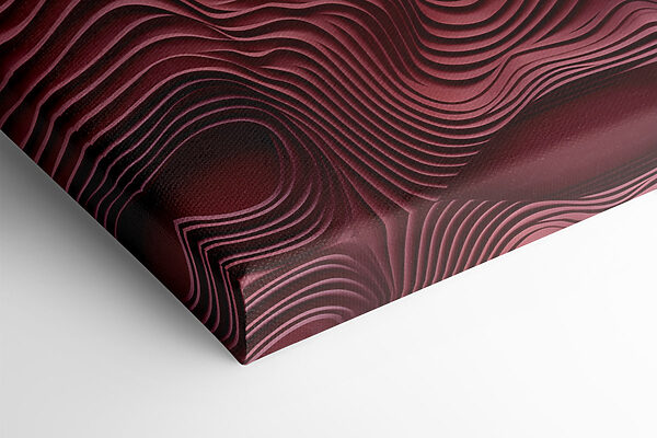Red and pink wavy lines