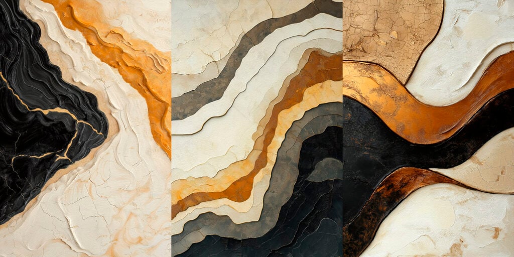 Collage of different textures