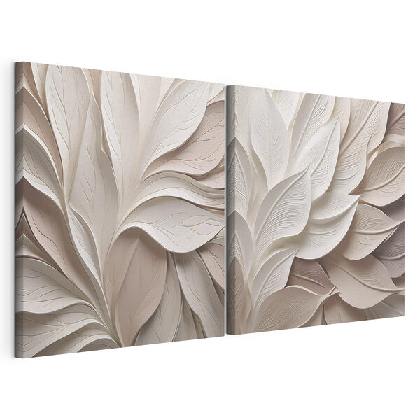 Lámina modular sobre lienzo Delicadas capas de tonos suaves