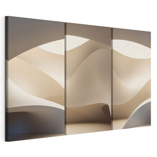 Lámina modular sobre lienzo Lámina modular sobre lienzo Curvas suaves y un contraste de luz tenue (SKU: m30867)