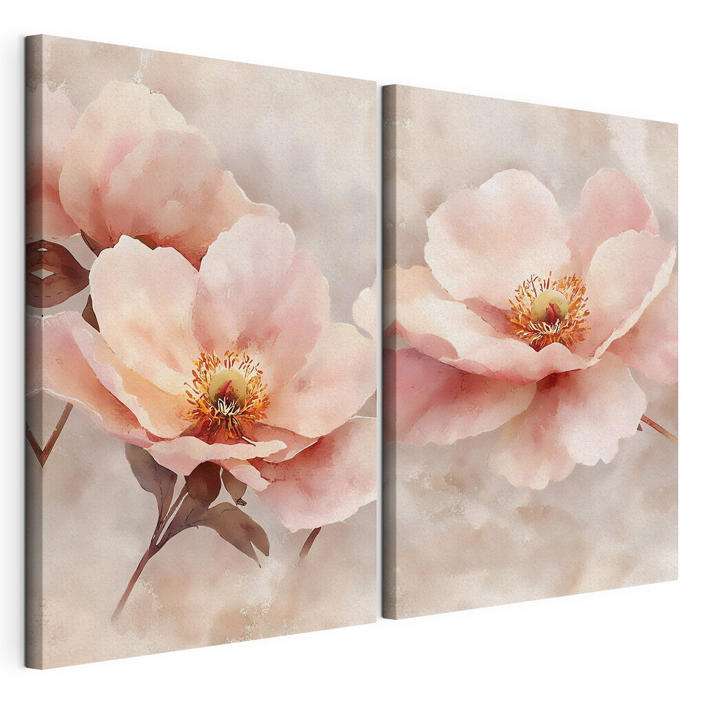 Delicate blooms in soft pastel hues