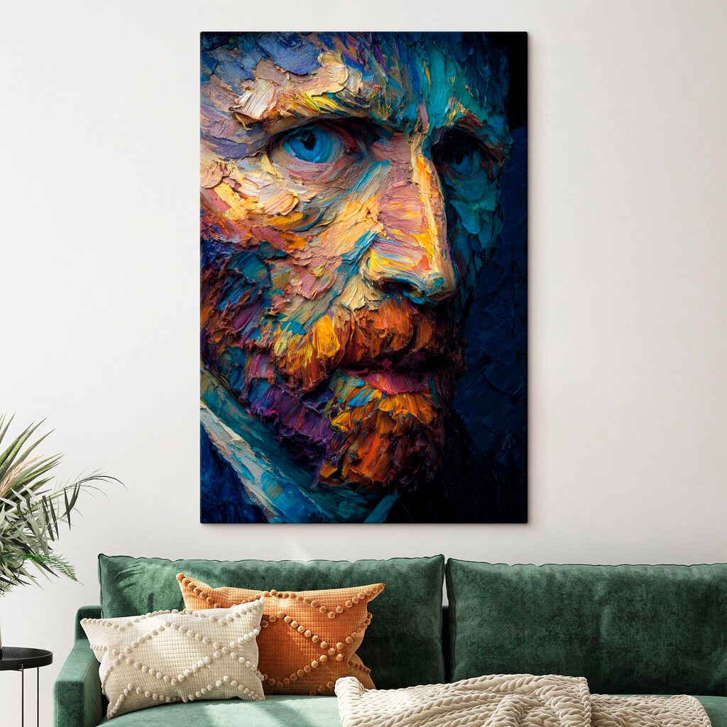 Painting of a man's face