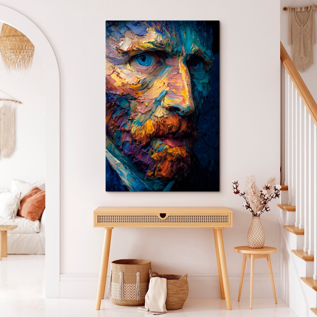 Painting of a man's face