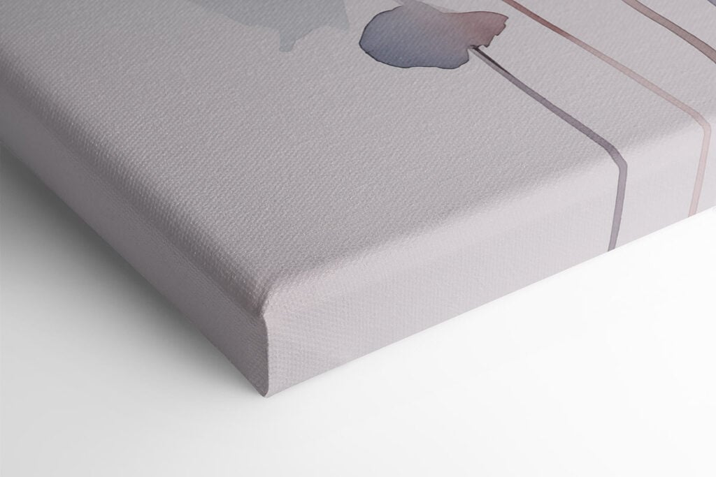 Painting of flowers on a white background