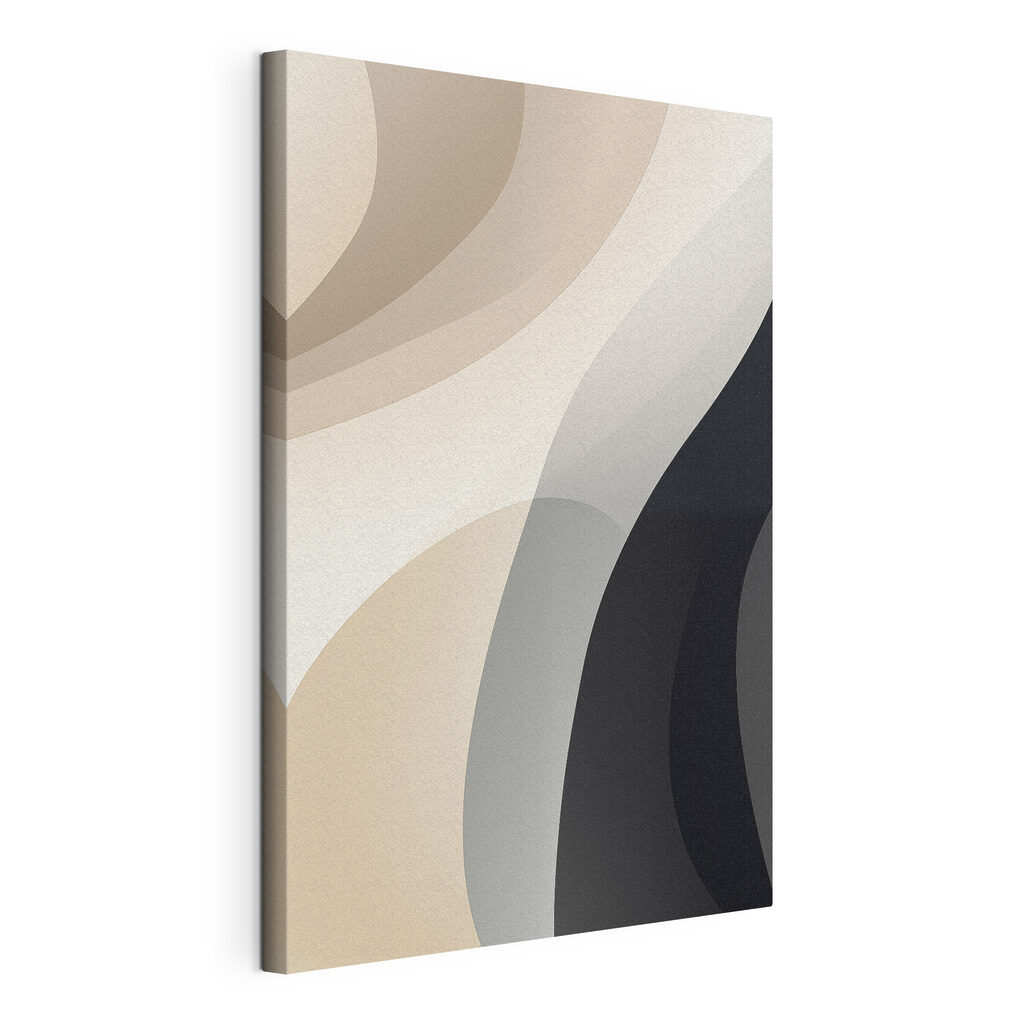 Flowing shapes in neutral tones
