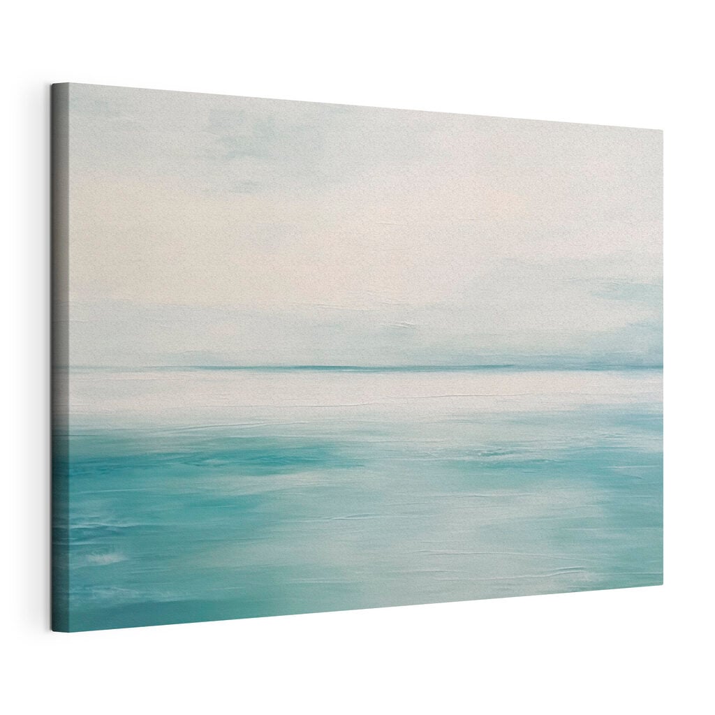 Calm ocean with a cloudy sky