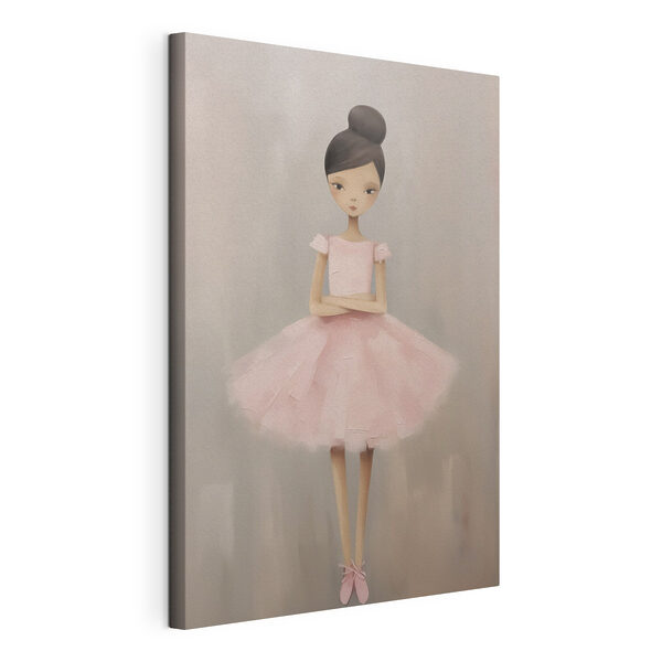 Girl in a pink dress