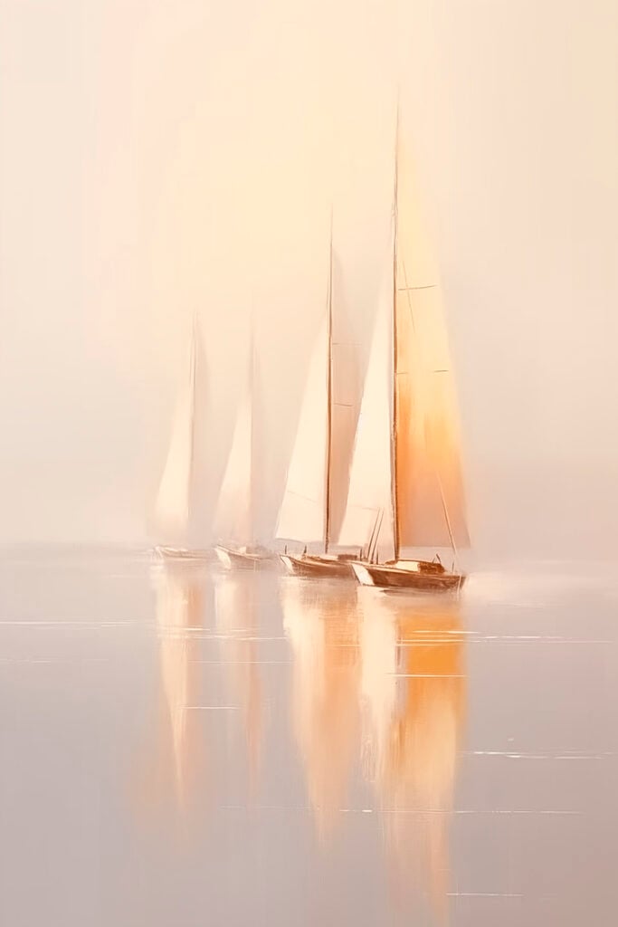 Group of sailboats on water