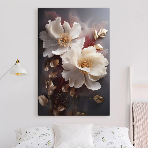 Cuadros Elegantes flores en tonos suaves