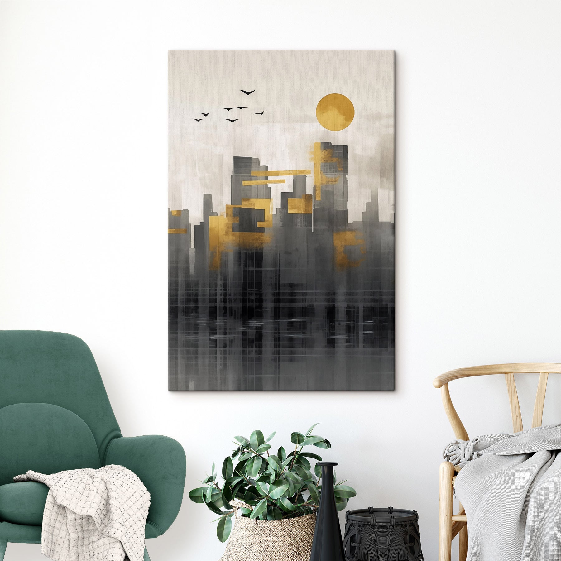 Painting of a city