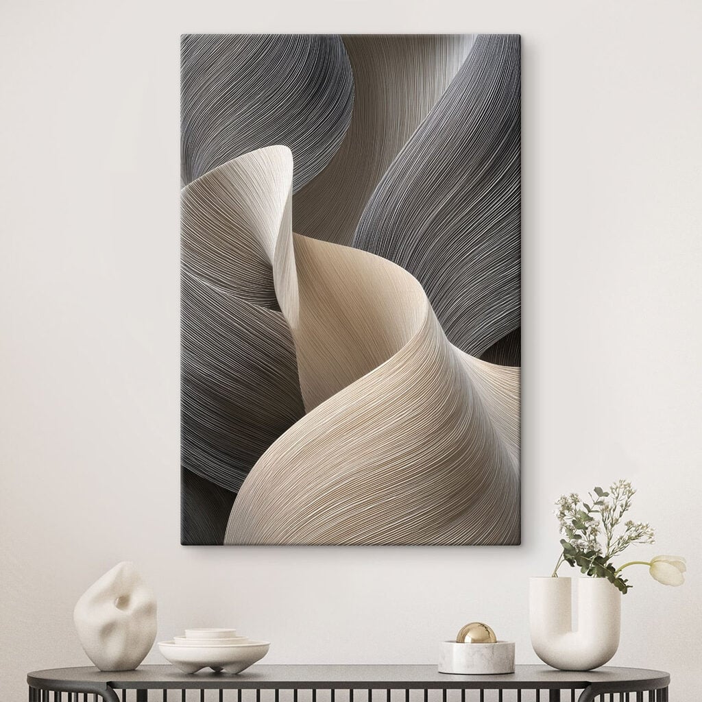 Flowing lines in subtle hues