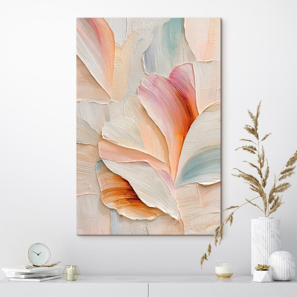 Delicate strokes in soft colors