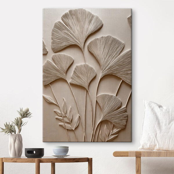 Cuadros Decoración de pared con hojas y flores