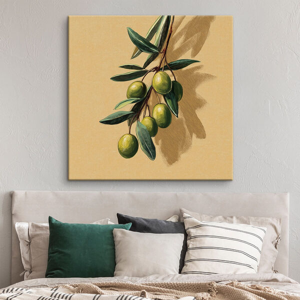 Cuadros Fruta verde en una rama
